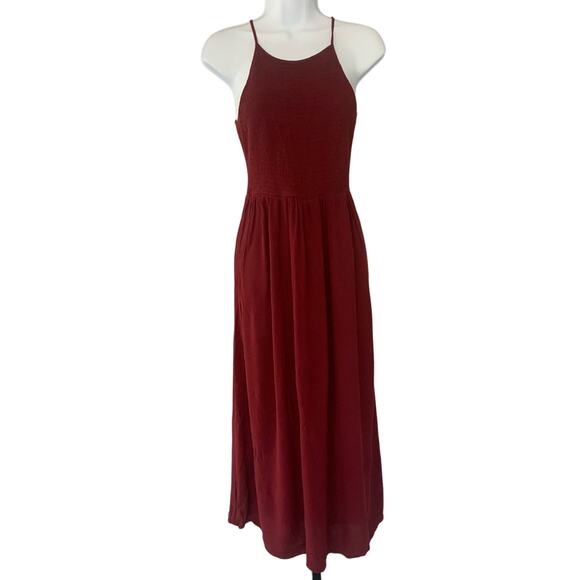Burgundy Maxi Dress - Picture 1 of 6